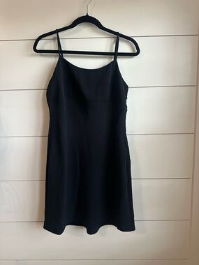 Target Black Mini Slip Dress with Spaghetti Straps